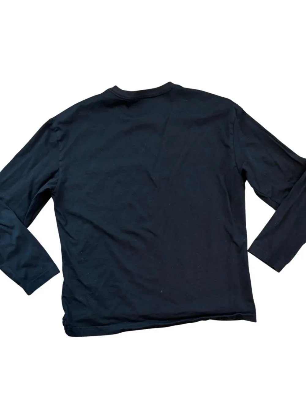 Banana Republic 100% Supima Cotton Long Sleeve Pocket Tee Black Size Large